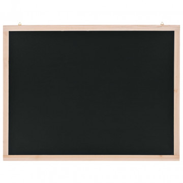 Tablă neagră pentru perete, lemn de cedru, 60 x 80 cm - Img 3