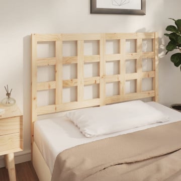 Tăblie de pat, 125,5x4x100 cm, lemn masiv de pin - Img 1