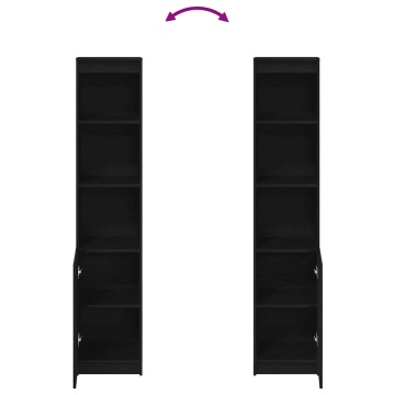 Tablou Stejar negru 37,5x35x180 cm Lemn prelucrat - Img 7