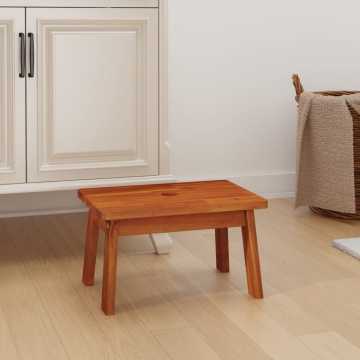 Taburet cu 1 treaptă, 38x26x22 cm, lemn masiv de acacia - Img 3