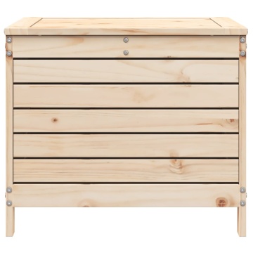 Taburet de grădină, 62x63,5x53,5 cm, lemn masiv de pin - Img 4