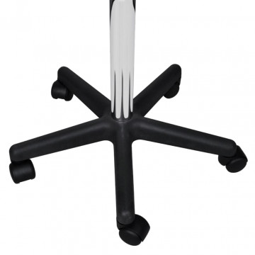 Taburete de birou, 2 buc., negru, 35,5x84 cm, piele ecologică - Img 4