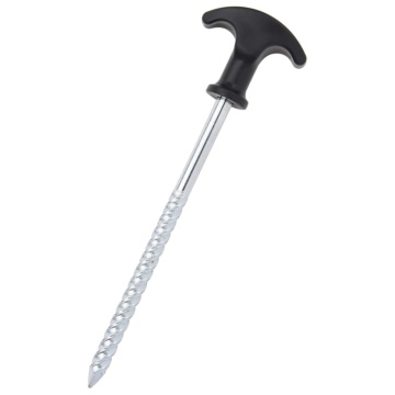 Țăruși de cort, 12 buc., 17 cm, Ø7 mm, oțel galvanizat - Img 2