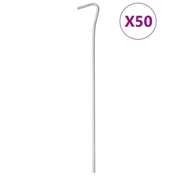 Țăruși de cort, 50 buc., 23 cm, Ø4 mm, oțel galvanizat - Img 1