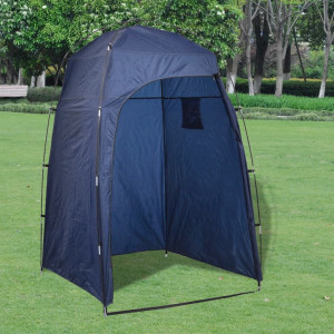 Toaletă portabilă pentru camping, cu cort, 10+10 L - Img 2