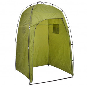 Toaletă portabilă pentru camping, cu cort, 10+10 L - Img 4
