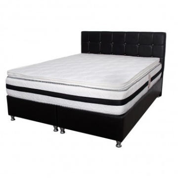 Topper saltea 200x200 spuma 5cm, fermitate moale, spuma poliuretanica, husa fixa matlasata, microfibra, Saltsib - Img 2