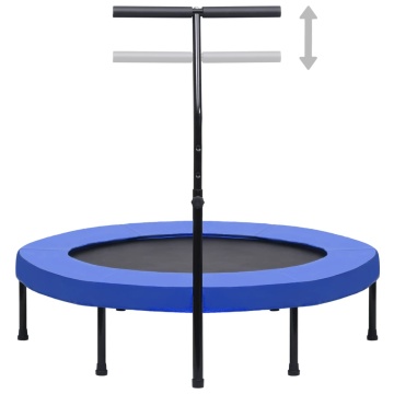 Trambulină de fitness cu mâner și margine de siguranță, 122 cm - Img 2
