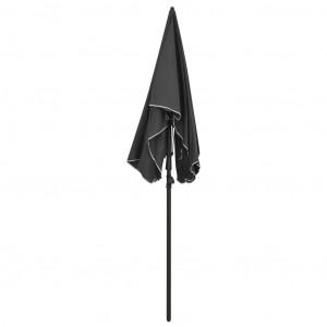 Umbrelă de grădină cu stâlp, antracit, 200x130 cm - Img 4