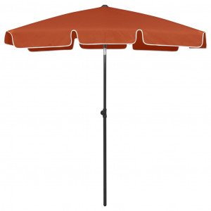 Umbrelă de plajă, cărămiziu, 180x120 cm - Img 4