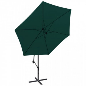 Umbrelă de soare suspendată, 3 m, Verde - Img 3