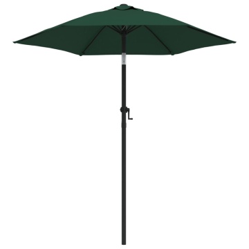 Umbrelă de soare, verde, 200 x 224 cm, aluminiu - Img 2