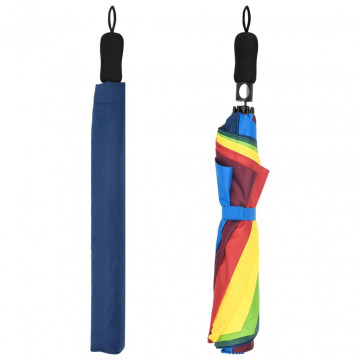 Umbrelă pliabilă automată, multicolor, 124 cm - Img 4