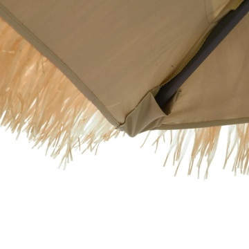 Umbrelă soare de grădină cu stâlp din oțel, maro 223x223x213 cm - Img 6