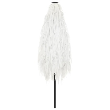 Umbrelă soare de grădină stâlp din oțel, alb 223x223x213cm - Img 5