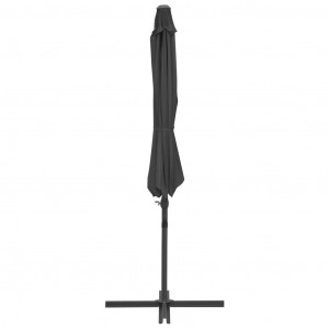 Umbrelă suspendată cu stâlp din oțel, antracit, 300 cm - Img 8