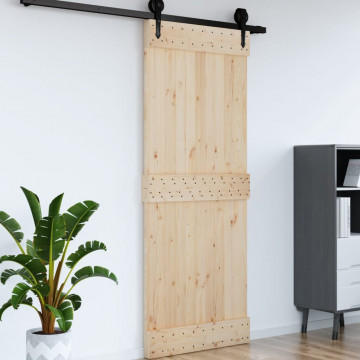 Ușă „NARVIK”, 90x210 cm, lemn masiv de pin - Img 4