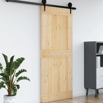 Ușă, 95x210 cm, lemn masiv de pin - Img 4