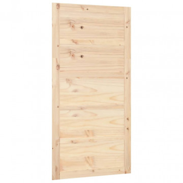 Ușă de hambar, 100x1,8x204,5 cm, lemn masiv de pin - Img 2