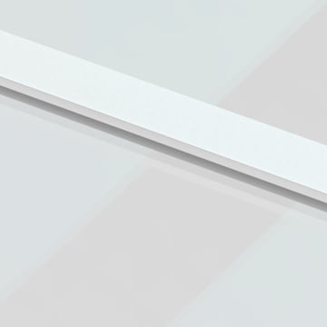 Ușă glisantă, alb, 90x205 cm, sticlă securizată/aluminiu - Img 5