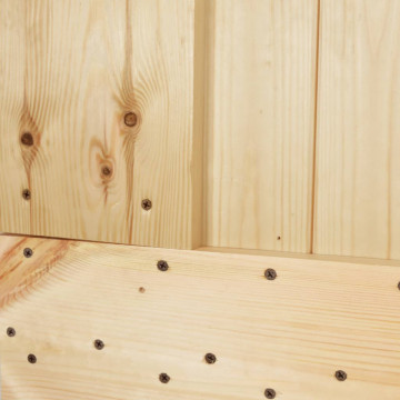 Ușă glisantă cu set de feronerie 80x210 cm, lemn masiv de pin - Img 6