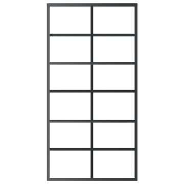 Ușă glisantă cu set feronerie, 102x205 cm, sticlă ESG/aluminiu - Img 4