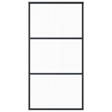 Ușă glisantă cu set feronerie, 102x205 cm, sticlă ESG/aluminiu - Img 4