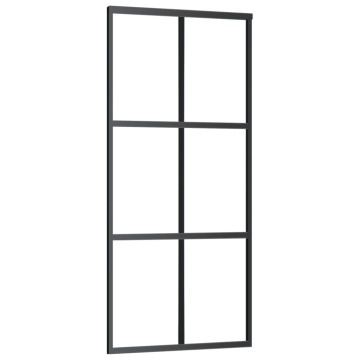 Ușă glisantă cu set feronerie, 90x205 cm, sticlă ESG/aluminiu - Img 3