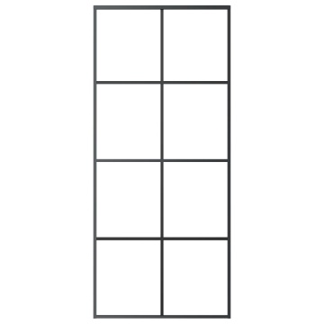 Ușă glisantă cu set feronerie, 90x205 cm, sticlă ESG/aluminiu - Img 8