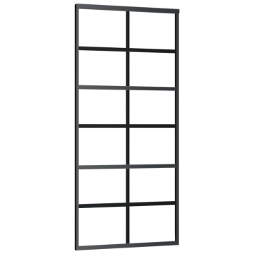 Ușă glisantă cu set feronerie, 90x205 cm, sticlă ESG/aluminiu - Img 3