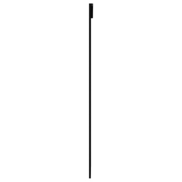 Ușă glisantă, negru, 90x205 cm, sticlă ESG și aluminiu - Img 4