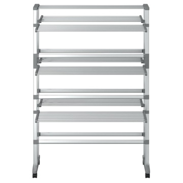 Uscător de rufe cu roți, 89x64x129 cm, aluminiu - Img 4