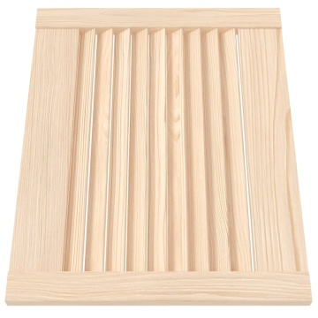 Uși de dulap design lambriu 2 buc. 39,5x49,4 cm lemn masiv pin - Img 3