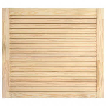 Uși lamelare, 2 buc., 39,5x49,4 cm, lemn masiv de pin - Img 3