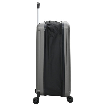 Valiza pliabilă cu carcasă dură 24'' gri închis 43x27x66 cm ABS - Img 4