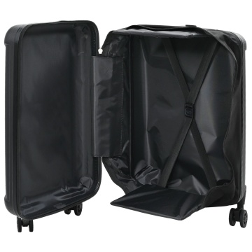 Valiza pliabilă cu carcasă dură 24'Neagră 43x27x66 cm ABS - Img 1