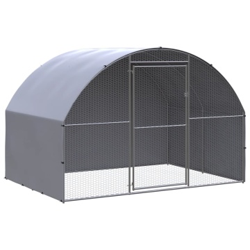 Volieră de păsări pentru exterior, 3x2x2 m, oțel galvanizat - Img 1