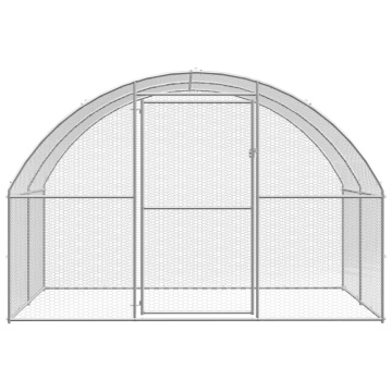 Volieră de păsări pentru exterior, 3x2x2 m, oțel galvanizat - Img 5