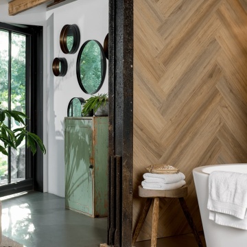 WallArt Panouri perete aspect lemn 30 buc. GL-WA27 maro latte stejar - Img 6