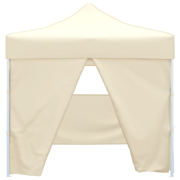 41464 Cream Foldable Tent 3 x 3 m with 4 Walls - Img 2