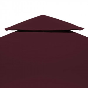 Acoperiș de pavilion, 2 niveluri, roșu bordo, 4 x 3 m, 310 g/m² - Img 4