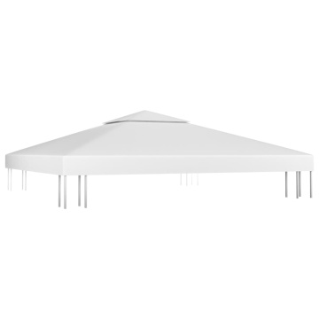 Acoperiș de pavilion cu 2 niveluri, alb, 3x3 m, 310 g/m² - Img 2