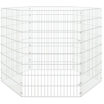 Adăpost pentru animale cu 6 panouri, 54x80 cm, fier galvanizat - Img 4