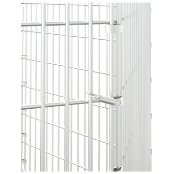 Adăpost pentru animale cu 6 panouri, 54x80 cm, fier galvanizat - Img 5