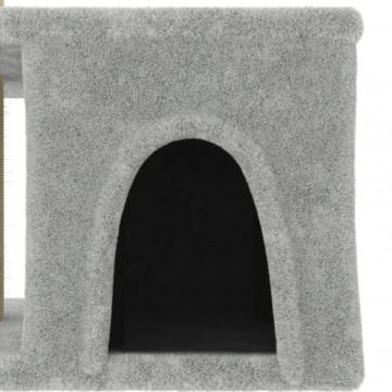 Ansamblu pisici cu stâlpi din funie sisal, gri deschis, 48 cm - Img 5