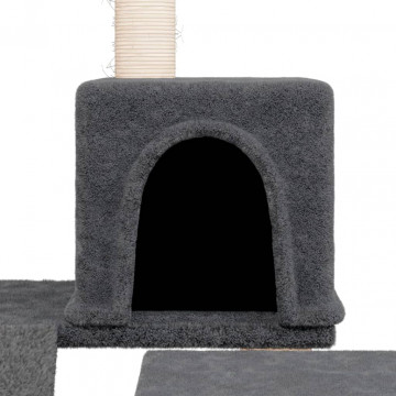 Ansamblu pisici cu stâlpi din funie sisal, gri închis, 82 cm - Img 5