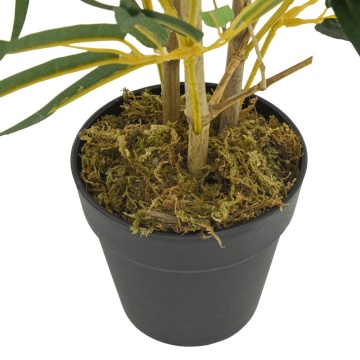 Arbore din bambus artificial 368 de frunze 80 cm verde - Img 3