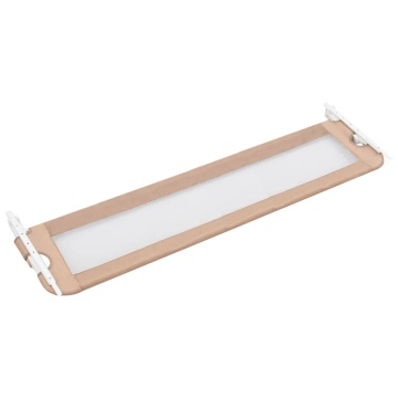 Balustradă protecție pat copii, gri taupe, 180x42 cm, poliester - Img 4