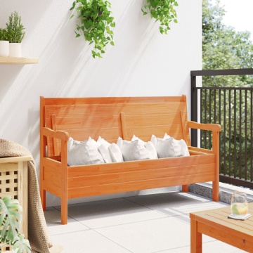 Bancă de exterior din acacia 119x76x44 cm din lemn solid de pin - Img 4