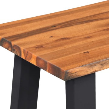 Bancă din lemn masiv de acacia, 160 cm - Img 6